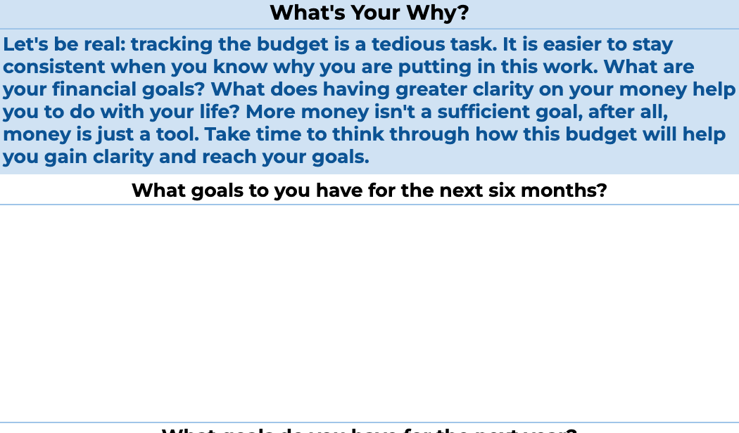 2025 Budget Template